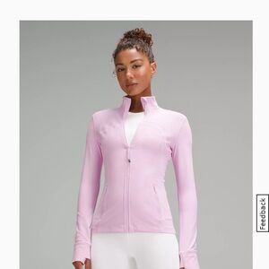 Lululemon “Vita Pink” Nulu Defined cropped Jacket